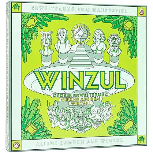 WINZUL - Grosse ERWEITERUNG - Gefahr AUS DEM WELTALL - 4 Neue Charaktere - 1 Neuer Händler/Raumschiff - Neue Gegenstände - 11 Neue Gegner - 43 Neue Ereigniskarten von WINZUL