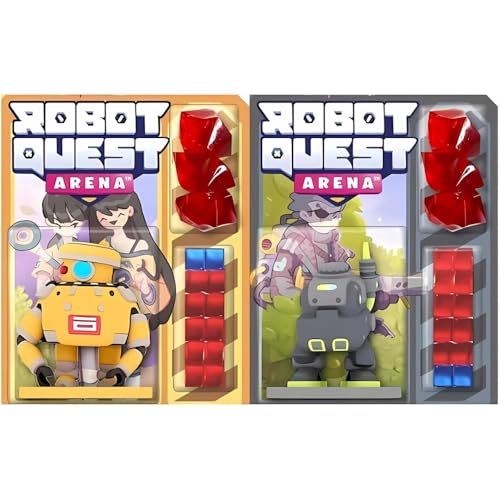 Robot Quest Arena The Deckbuilding Brettspiel Bundle: Jaws Robot Pack und Kettle Robot Pack (2 Stück) von WISE WIZARD GAMES