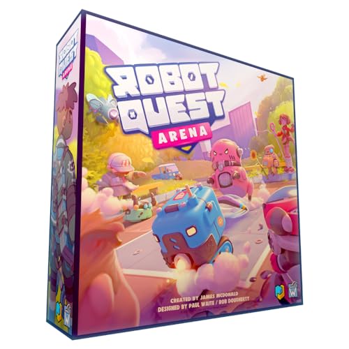 Wise Wizard Games Roboter-Quest-Arena, Brettspiel, ab 12 Jahren, 2–4 Spieler, 30–60 Minuten Spieldauer von WISE WIZARD GAMES