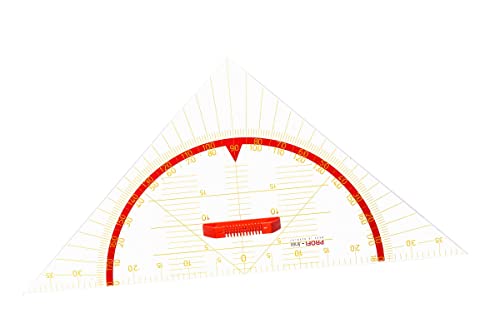 WISSNER 167150.000 aktiv Lernen-Profi-Geometriewinkel 80 cm-RE-Plastic, Mehrfarbig von WISSNER