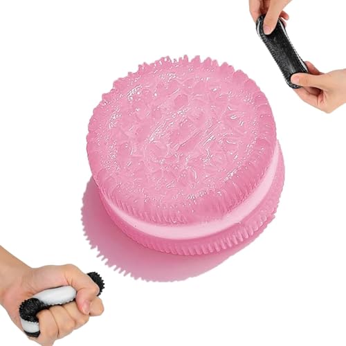 Handgemachte Silikon Stress Relief Squishy Spielzeug, Klebrige Squishy Kekse, Ultra Soft Dekompression Venting Spielzeug, Angst Und Entspannung Perfekte Schreibtisch-Accessoire (Rosa) von WITTYL