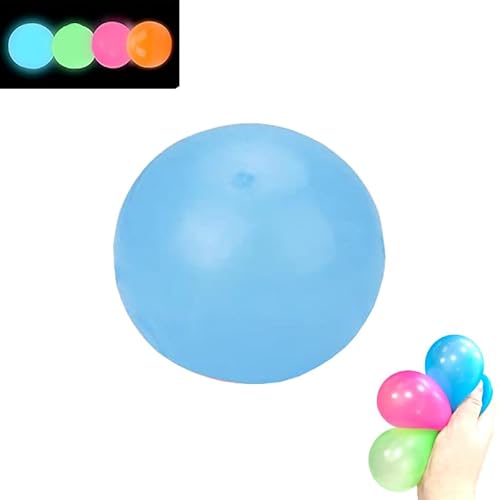 Lumi Balls, Lumiballs, Glorbs Sticky Balls, Lumi Glow Ball, Glorbs Glow In The Dark Balls, Sticky Glow Balls for Ceiling & Wall, Glow In The Dark Stress Balls (Blue,10pcs) von WITTYL