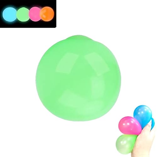 Lumi Balls, Lumiballs, Glorbs Sticky Balls, Lumi Glow Ball, Glorbs Glow In The Dark Balls, Sticky Glow Balls for Ceiling & Wall, Glow In The Dark Stress Balls (Green,10pcs) von WITTYL