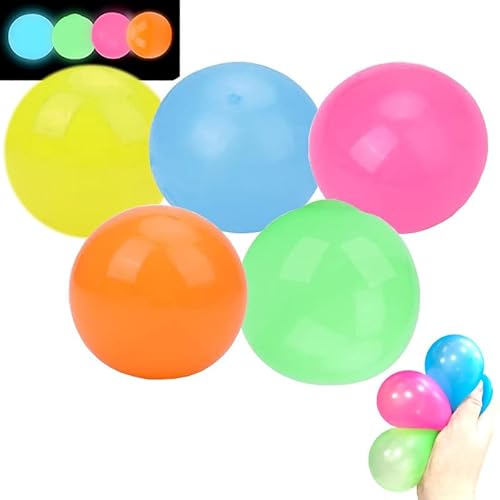 Lumi Balls, Lumiballs, Glorbs Sticky Balls, Lumi Glow Ball, Glorbs Glow In The Dark Balls, Sticky Glow Balls for Ceiling & Wall, Glow In The Dark Stress Balls (Mixed,10pcs) von WITTYL