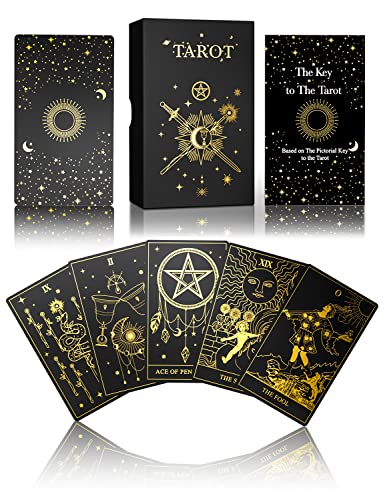 WJPC Tarotkarten mit Goldfolie und Geschenkbox für Anfänger und Experten. Rider Waite Tarotdecks, Tarotkarten, Decks WJPC Tarotkarten mit Goldfolie und Geschenkbox für Anfänger und Experten. Rider Waite Tarotdecks, Tarotkarten, Decks von WJPC