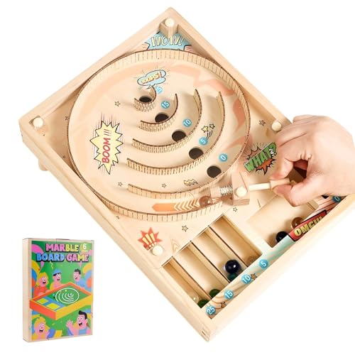 WJUAN Murmeln Spiele, Holz Geschicklichkeitsspiele, Unterhaltungsspiele, Tischspiele mit Punktestand, für Spannung Herausforderung und Unterhaltung für Spannung Herausforderung und Unterhaltung WJUAN Murmeln Spiele, Holz Geschicklichkeitsspiele, Unterhaltungsspiele, Tischspiele mit Punktestand, für Spannung Herausforderung und Unterhaltung für Spannung Herausforderung und Unterhaltung von WJUAN