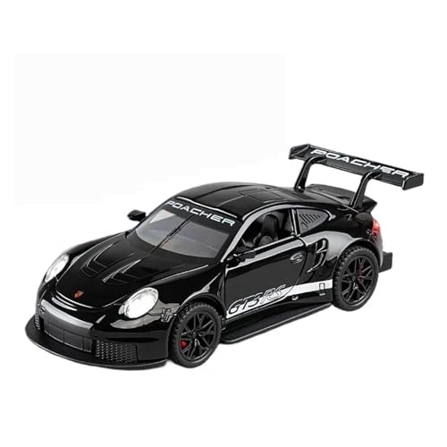 Für 911 GT3RS Sport Auto Modell Spielzeug Fahrzeug Kinder Geburtstag Geschenk Home Decor Auto Spielzeug 1/32 Skala(Black with Box) von WJXNNON