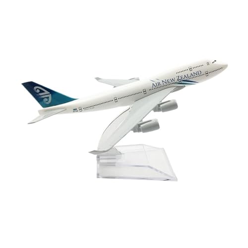 WJXNNON Für Air New Zealand Boeing B747 Flugzeugmodell Spielzeug Kinder Geschenk Sammlerstück Display 16CM von WJXNNON