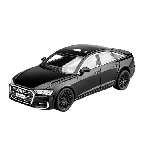 Für Audi A6 Legierung Auto Modell Diecast Spielzeug Metall Fahrzeug Auto Modell Simulation Sound Und Licht Sammlung Kinder Spielzeug Geschenk 1:24(Black) von WJXNNON