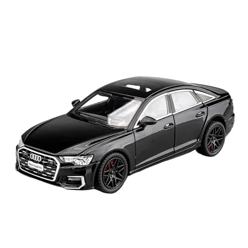 Für Audi A6 Legierung Auto Modell Druck Druck Metall Spielzeug Fahrzeuge Auto Modell Simulation Sound Und Licht Sammlung Spielzeug Geschenk 1:24(Black) von WJXNNON