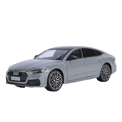 Für Audi A7 Druckguss-Legierung Auto Modell Fahrzeug Miniatur Zurückziehen Sound & Licht Türen Zu Öffnende Sammlung Geschenk 1:24(Gray with Box) von WJXNNON