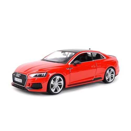 Für Audi RS5 Coupe Grün Sportwagen Statische Druckgussfahrzeuge Sammlermodell Autospielzeug 1:24(Red) von WJXNNON