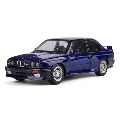 Für BMW M3 E30 Supercar Legierung Automodell Sound Und Licht Pull Back Sammlerstücke Geschenk Geschenk 1:24(Blue) von WJXNNON