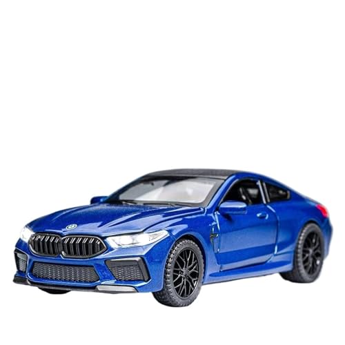 Für BMW Serie M8 Supercar Legierung Druckguss Metall Auto Modell Sound Und Licht Sammlung 1:32(Blue-Boxed) von WJXNNON