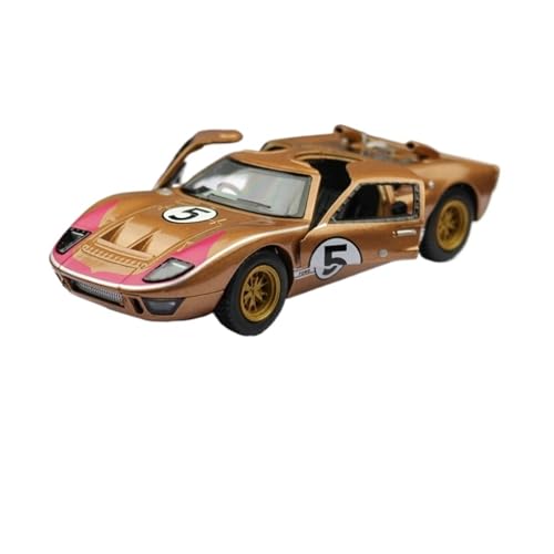 Für Ford 1966 GT40 Legierung Sport Auto Modell Diecast Metall Spielzeug Track Racing Auto Fahrzeuge Modell Sammlung Kinder Geschenk 1:32(Brown) von WJXNNON