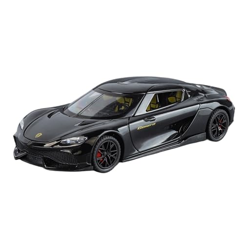 Für Gemini GT Legierung Supersportwagen Modell Sound Und Licht Sammlung Kinder Spielzeug Geschenke 1/24(Black) von WJXNNON