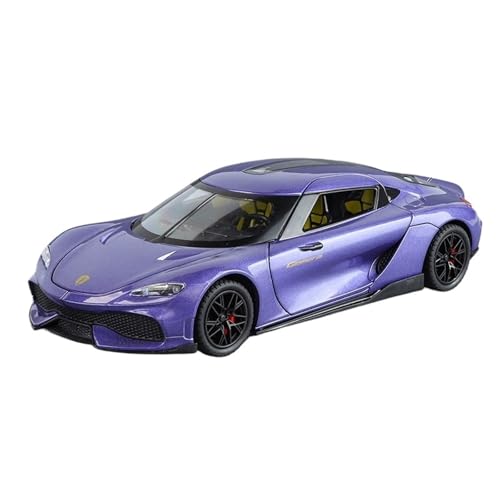 Für Gemini GT Legierung Supersportwagen Modell Sound Und Licht Sammlung Kinder Spielzeug Geschenke 1/24(Purple) von WJXNNON