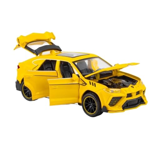 Für Lamborghini Legierung Sportwagen Modell Druckguss Metall Spielzeug Auto Modell Sammlung Spielzeug Geschenk 1:32(Yellow) von WJXNNON