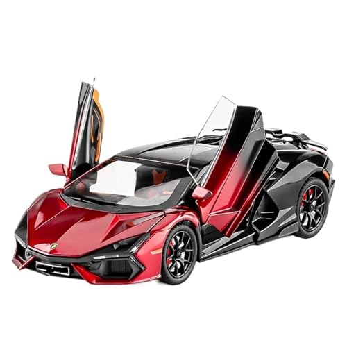 Für Lamborghini Revuelto Legierung Auto Modell Diecast Metall Miniatur Auto Sound & Licht Sammlung Spielzeug Fahrzeuge Geschenke 1:24(Red no Box) von WJXNNON