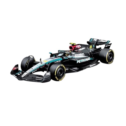 Für Mercedes AMG F1 W15 Legierung Auto Mikrodruckguss Modell Rennwagen Modell Sammlung Ornament Spielzeug Geschenk 1:43(No.44 Dust Cover) von WJXNNON