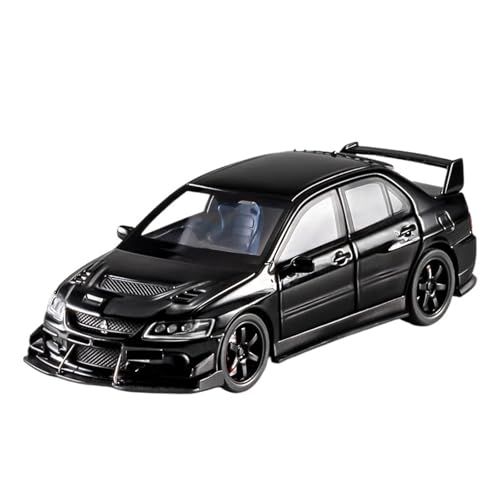 Für Mitsubishi IX 9 Legierung Sportwagen Modell Druckguss Metall Rennfahrzeuge Auto Modell Sound Licht Geschenke 1:32(Black) von WJXNNON