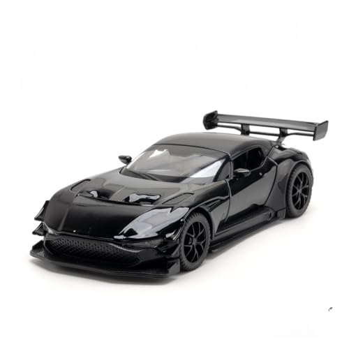 Für Modellspielzeugautos Aus Druckgusslegierung, 3 Türen, Die Geöffnet Werden Können, Gummireifen, Sound- Und Licht-Pullback-Autos, Geschenk 1/32(Black) von WJXNNON