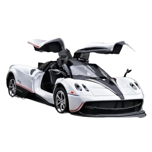 Für Pagani Legierung Sportwagen Modell Druckguss Metall Spielzeug Auto Modell Sound Licht Sammlung Kinder Geschenk 1:36(White) von WJXNNON