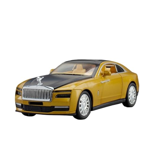 WJXNNON Für Rolls Royce Legierung Modell Auto Druck Druck Metall Casting Sound Und Licht Auto Spielzeug Für Kinder Fahrzeug 1:32(Golden) von WJXNNON