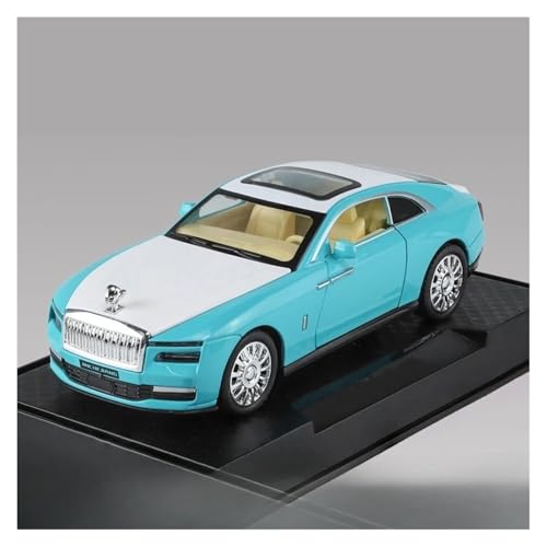 Für Rolls-Royce Legierung Modellauto Spielzeug Simulation Metalldruckguss Sound Beleuchtung Spielzeugauto Kindergeschenkkollektion 1:32(Blue) von WJXNNON