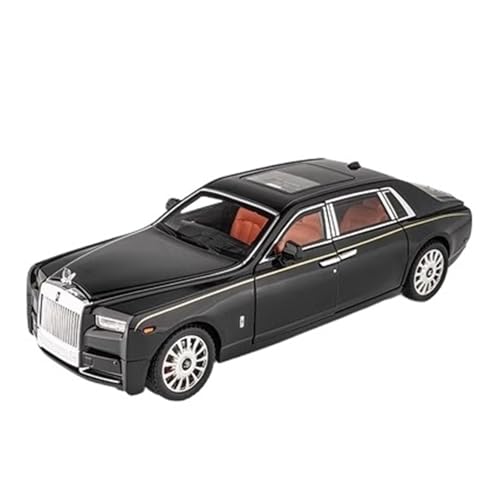 WJXNNON Für Rolls-Royce Phantom Legierung Auto Modell Simulation Sound Und Licht Zurückziehen Spielzeug Auto Luxus Auto Jungen Sammlung Ornamente Geschenk 1:18(Black with Box) von WJXNNON