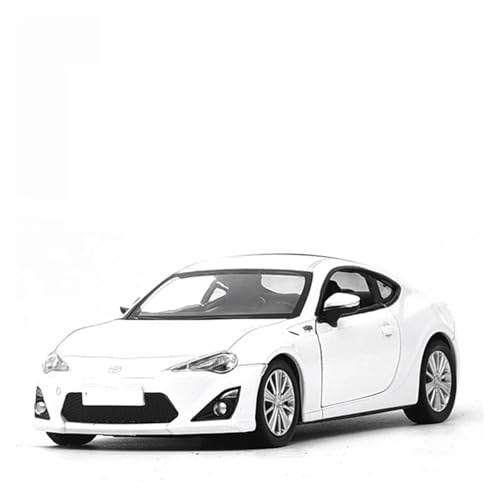 Für Toyota 86 Oldtimer-Legierung Sportwagenmodell Druckgussmetall Spielzeugfahrzeuge Automodellsammlung Simulation Geschenk 1:36(White) von WJXNNON