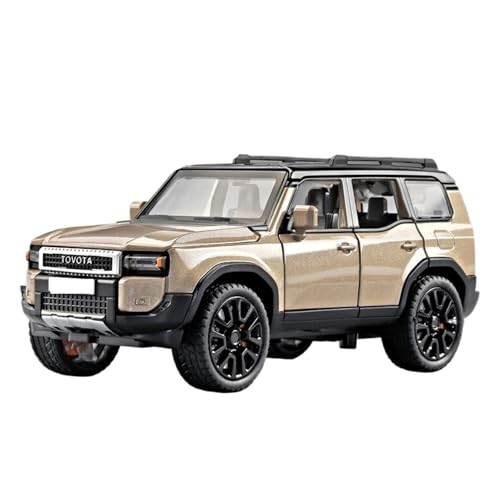 Für Toyota Prado Land Cruiser Geländewagen Metalllegierung Druckguss Modellauto Outdoor Display Sammlerstücke Dekoratives Geschenk 1:32(Gold Box) von WJXNNON