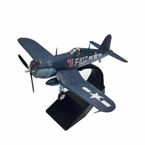 WJXNNON 1/72 Für US F4U-4 Corsair Fighter Marine Corps Flugzeug Metall Militärflugzeug Druckguss Modell Sammlung Geschenk (Size : F4U 107 PT) von WJXNNON