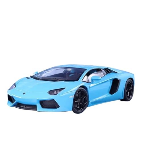 WJXNNON 1:18 Für Lamborghini LP700-4 Sportwagen Diecast Metalllegierung Modell Spielzeug Sammlung Geschenke(Baby blue with Box) von WJXNNON