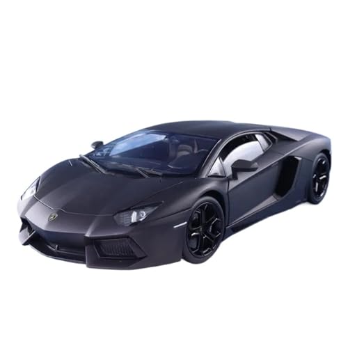 WJXNNON 1:18 Für Lamborghini LP700-4 Sportwagen Diecast Metalllegierung Modell Spielzeug Sammlung Geschenke(Matte Black with Box) von WJXNNON