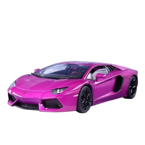 WJXNNON 1:18 Für Lamborghini LP700-4 Sportwagen Diecast Metalllegierung Modell Spielzeug Sammlung Geschenke(Matte Purple Box) von WJXNNON