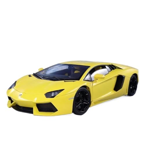 WJXNNON 1:18 Für Lamborghini LP700-4 Sportwagen Diecast Metalllegierung Modell Spielzeug Sammlung Geschenke(Yellow with Box) von WJXNNON