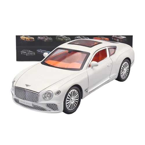 WJXNNON 1:24 Für GT Modell Auto Legierung Diecast Spielzeug Auto Sammeln Pull Back Fahrzeuge Mit Blac(White with Box) von WJXNNON