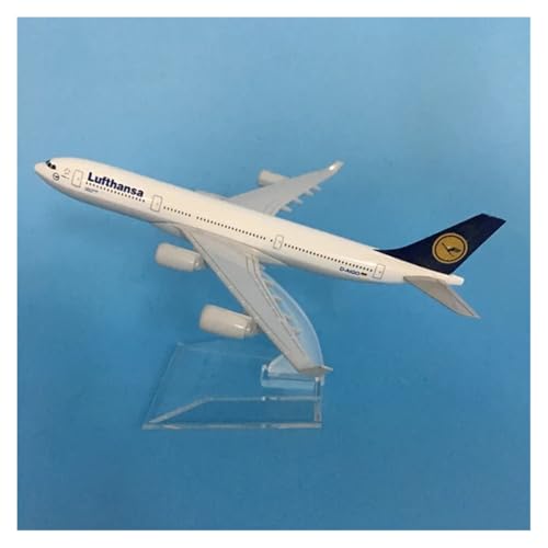 WJXNNON 16cm Für A320 Airlines Legierung Metall 1:400 Skala Druckguss Flugzeug Modell Flugzeug Mit Halter(Brown) von WJXNNON