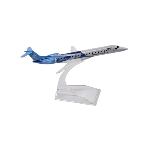 WJXNNON Für AERO Mongolia ERJ145 Flugzeug Modell Diecast Metall Flugzeuge Flugzeug Spielzeug Geschenk 16 cm(ERJ145) von WJXNNON