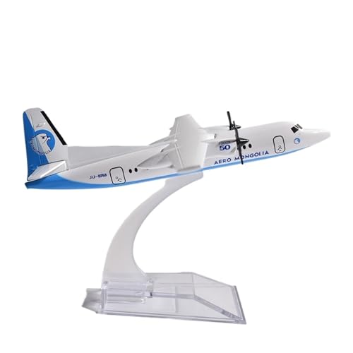 WJXNNON Für Aero Mongolia Fokker F50 Flugzeug ERJ145 Airways Flugzeug Modell Flugzeug Druckguss Metall 1/400 Maßstab 16 cm(596) von WJXNNON