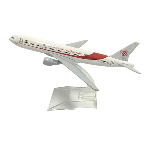 WJXNNON Für Air Algeria Boeing 777 Flugzeugmodell Druckguss-Metallflugzeuge 16 cm Maßstab 1/400 von WJXNNON