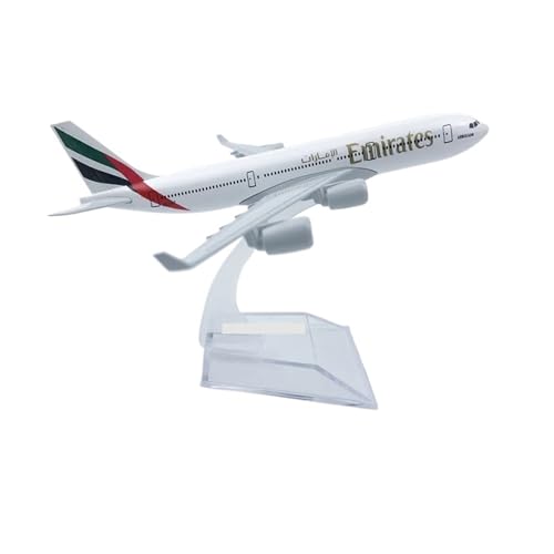 WJXNNON Für Air Boeing A380 Flugzeugmodellflugzeug Diecast Metall 1/400 Skala 16 cm(A340 UAE) von WJXNNON