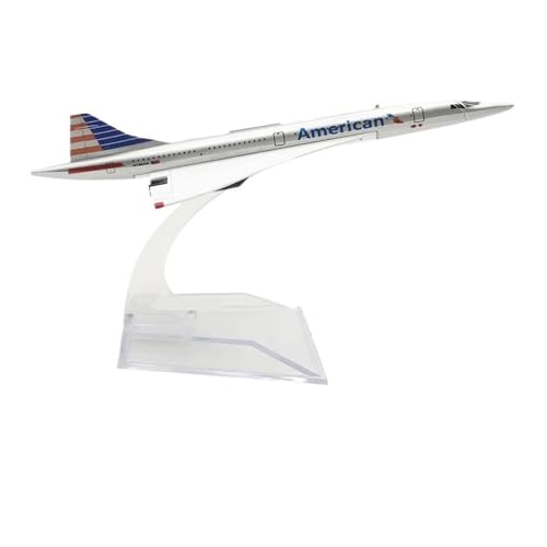 WJXNNON Für Air Boeing A380 Flugzeugmodellflugzeug Diecast Metall 1/400 Skala 16 cm(Concorde US) von WJXNNON