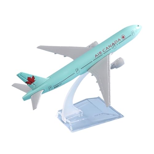 WJXNNON Für Air Canada Boeing 777 Flugzeugmodell, Legierungsmetallmodell, Flugzeug-Souvenir, Modellflugzeugsammlung, 16 cm von WJXNNON