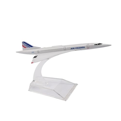 WJXNNON Für Air France Concorde Flugzeuge Druckguss Metall 1/400 Maßstab Flugzeuge Modell Flugzeug Modell Flugzeug 16cm von WJXNNON