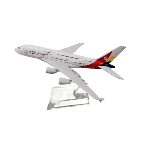 WJXNNON Für Air France-Legierungsflugzeugmodell Im Maßstab 1:400, Metall, 16 cm(Asiana A380) von WJXNNON