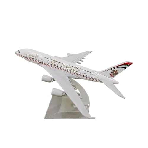 WJXNNON Für Air France-Legierungsflugzeugmodell Im Maßstab 1:400, Metall, 16 cm(Etihad A380) von WJXNNON