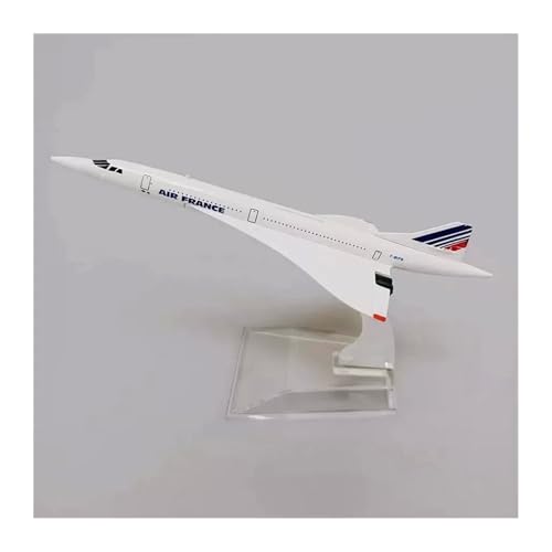 WJXNNON Für Air France-Legierungsflugzeugmodell Im Maßstab 1:400, Metall, 16 cm(France Concord) von WJXNNON