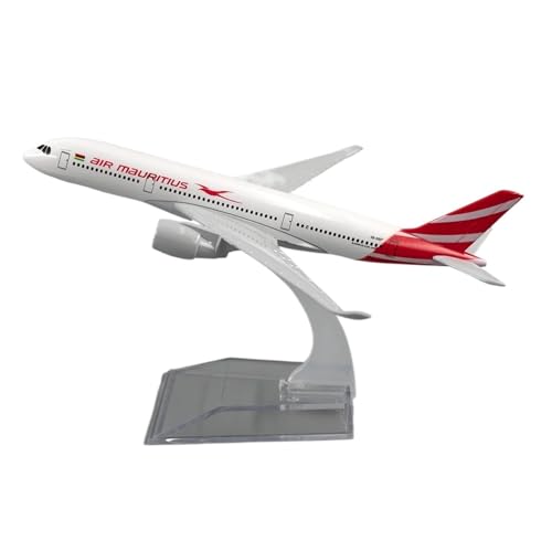 WJXNNON Für Air Mauritius Airbus A350 Flugzeugmodell 16 cm Legierung Flugzeuggeschenk für die Sammlung Dekoration 1/400 von WJXNNON